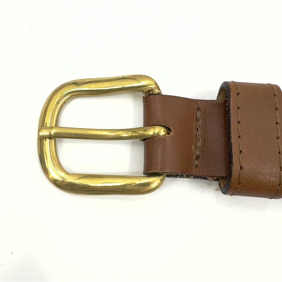 Zep Pro Mens Nautocal Code Flag Belt Size 44 Leather Brass Buckle Made In USA - Picture 5 of 12